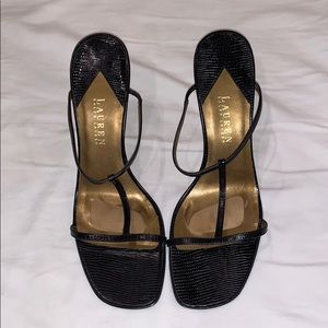 Ralph Lauren Strappy Slide High Heels